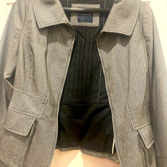 MAGASCHONI 2-Piece Pants & Jacket- Tailored Professional Suit Dressing SZ 6 - Picture 4 of 7